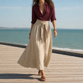 Burgundy Khaki