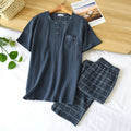Dark Grey Checkered Shorts