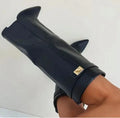 Black leather