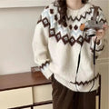 White with Brown