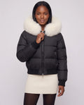 Black with White Fur