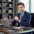 Inter-gold Bracelet with Blue Dial