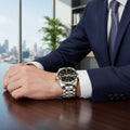 Inter-gold Bracelet with Black Dial