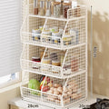 White - 4-Tier (Double Column)