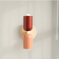 Red/pink/beige