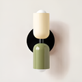Beige/green/black
